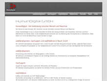 Tablet Screenshot of humandigital.ch